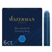 waterman refill 6 ink cartridges in 1 box  blue ink image