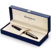 waterman - expert- rollerbal black with gold trim, fine image