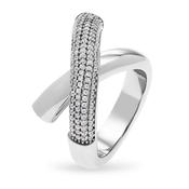 jette ring silver 925 rhodium plated with cubic zirconia size57