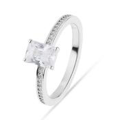 jette ring silver 925 rhodium plated with cubic zirconia size57