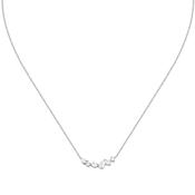 morellato silver riflessi necklace s925 rhodium cz white 40+5cm