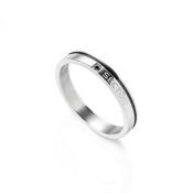 sector row ring stainless steel black pvd finish 17mm image