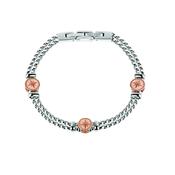 sector marine bracelet stainless steel  &amp;  pvd rg image