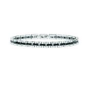sector ceramic bracelet black  &amp;  stainless steel 220mm image