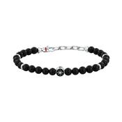 sector jewels marine bracelet stainless steel agate black 20+3cm image