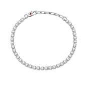 sector tennis braceletwhite crystals 22cm image