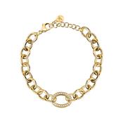 morellato 18k gold plated intrecci bracelet stainless steel yg crystal 16+3cm image