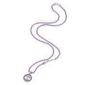 just  neon violet necklace