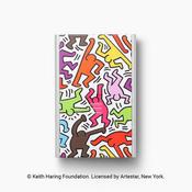ogon slider aluminium wallet 1 to 6 cards keith haring colour