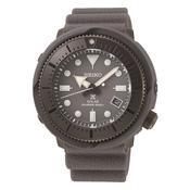 seiko prospex street series solar grey stainless steel and plastic divers  grey dial rubber strap watch image