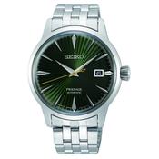seiko presage automatic stainless steel green dial bracelet watch