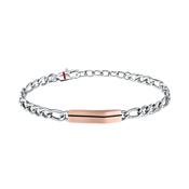sector jewels basic bracelet with brushed chain and tag with enamel image