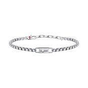 sector basic bracelet stainless steel  &amp;  crostainless steel charm 22cm image