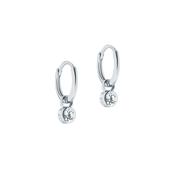 ted baker sinalaa silver tone crystal huggie