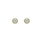 ted baker sinee: mini crystal stud earrings, gold tone, clear crystal image