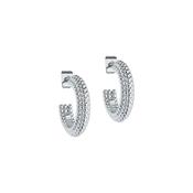 ted baker dotetta: dotty hoop earrings silver tone