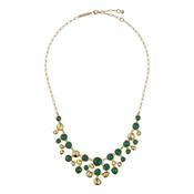 ted baker periela: pebble stone necklace gold tone, green image