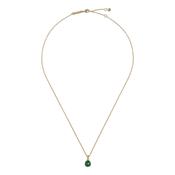 ted baker peralia: pebble stone pendant necklace gold tone, green image