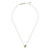 ted baker joyelle: jewel cluster pendant necklace gold tone, green multi crystal image