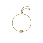 ted baker florina: crystal flower adustable bacelet gold tone image