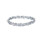 ted baker clarina: crystal cluster bangle  silver tone image