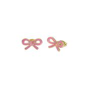 ted baker bowie: tie bow enamel stud earrings image