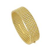 ted baker bobbi: crystal bobble wide gold tone bangle bracelet