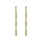 ted baker corinne: cosmic crystal drop earrings gold tone clear crystal image
