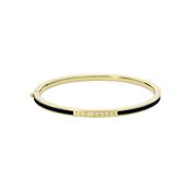 ted baker roley: classic colour enamel slim gold tone bangle bracelet