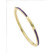 ted baker roley: classic colour enamel slim gold tone bangle bracelet image