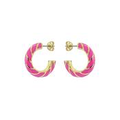 ted baker trinna: twist enamel hoop earrings image