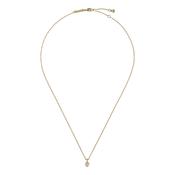 ted baker harlow: mini crystal heart pendant necklace  gold tone clear crystal image