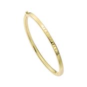 ted baker chrishell: logo slim gold tone bangle bracelet image