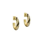 ted baker toni: crystal twist gold tone hoop earrings image