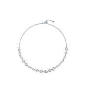 ted baker julie: jewel chain crystal silver tone necklace image