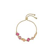 ted baker juliet: jewel chain crysta gold tonel drawstring bracelet image