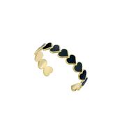 ted baker haidyn: enamel gold tone heart cuff image