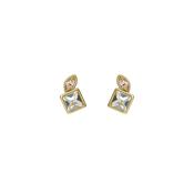ted baker milani: mini crystal cluster gold tone stud earrings image