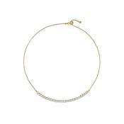 ted baker melrose: crystal adjustable gold tone tennis necklace image