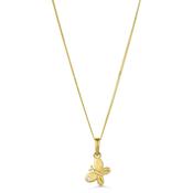 14ct Gold Butterfly Sparkle Pendant image
