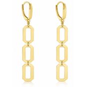 14ct Gold Geometric Link Drops image