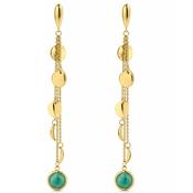 14ct Gold Milk Aquamarine Drop Earrings image