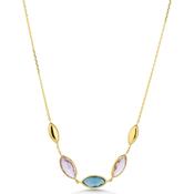 14ct Marquise Gemstone Necklace image