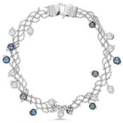 14ct White Gold Cultured Pearl Bracelet image