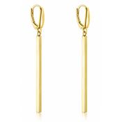14ct Yellow Gold Bar Drop Earrings image