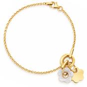 14ct Yellow Gold Clover Charm Bracelet image