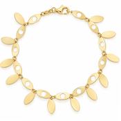 14ct Yellow Gold Dainty Charm Bracelet image