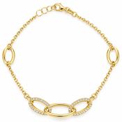 14ct Yellow Gold Oval Link Bracelet image