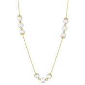 14ct Yellow Gold Pearl Necklace