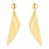 14ct Yellow Gold Sculpted Drop Earrings image